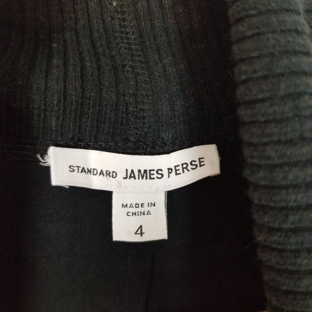 Standard James Perse Womens 4 Black Sleeveless Rib - Picture 5 of 9